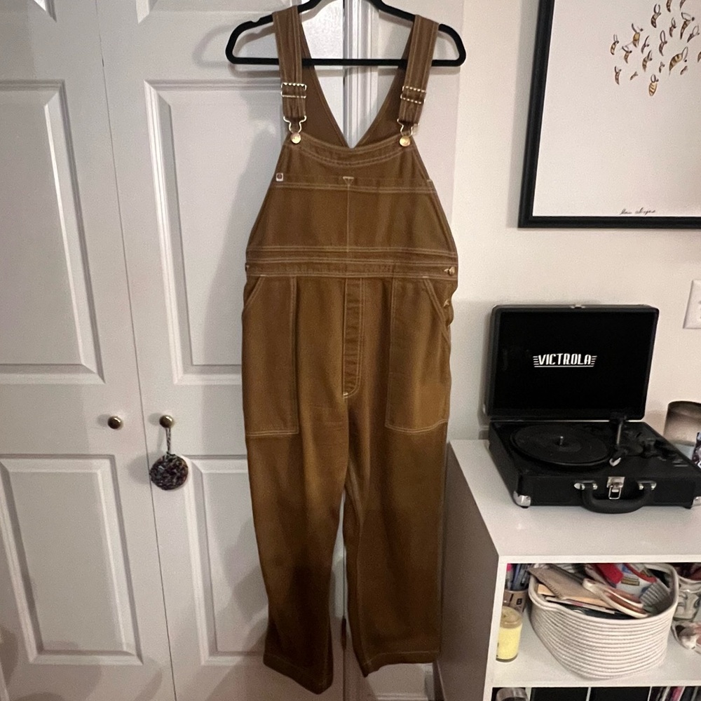 Big Bud Press olive green overalls